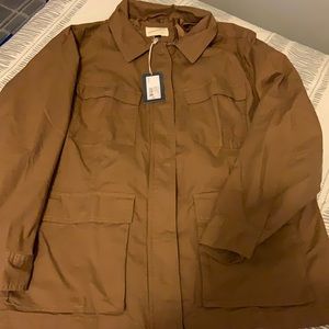 Universal Thread women size 2X Utility Jacket color brown brand new with tags